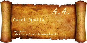 Aczél Apolló névjegykártya